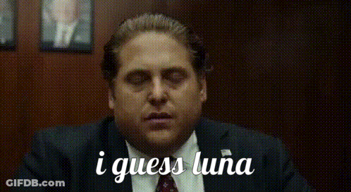 Man In Suit Eyes Closed Saying I Guess Luna GIF