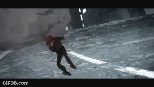 Man In Suit Falling Down Street GIF