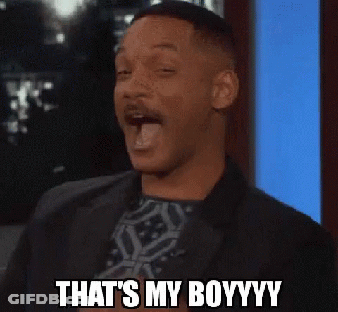 Man In Suit Funny Face Saying That's My Boyyy GIF