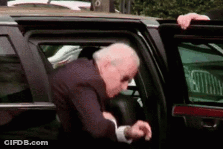 Man In Suit Getting Out Of Car GIF