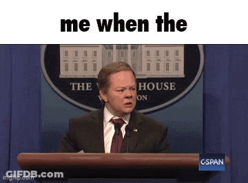 Man In Suit Giving Speech In Front Of White House Sign GIF