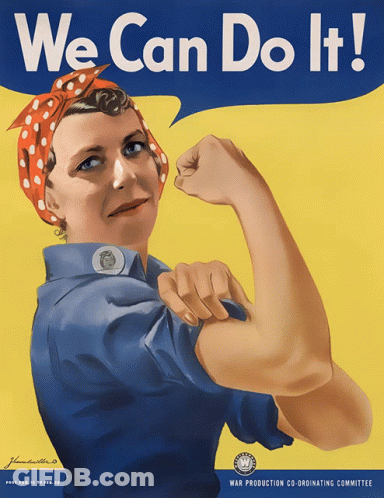 Man In Suit Giving Speech Saying And We Can Do It GIF