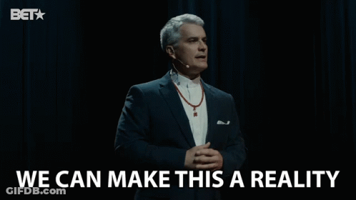 Man In Suit Giving Speech We Can Make This A Reality GIF