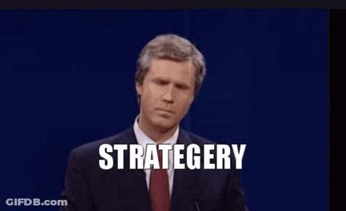 Man In Suit Giving Speech With Strategy GIF