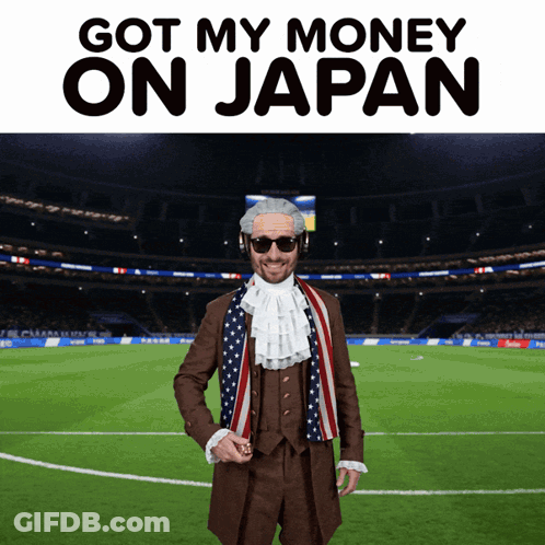 Man In Suit Got My Money On Japan GIF