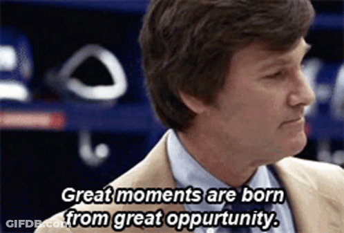 Man In Suit Great Moments Born From Great Opportunity GIF