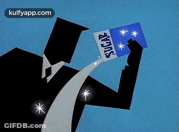 Man In Suit Holding Box Of Sugar GIF