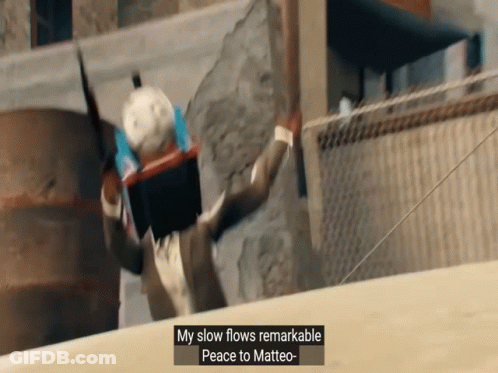Man In Suit Holding Box Saying My Slow Flows Remarkable Peace GIF
