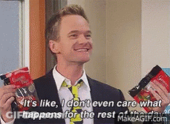Man In Suit Holding Chips Saying It's Like GIF