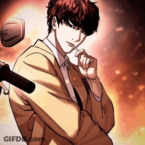 Man In Suit Holding Cigarette Next To Motorcycle GIF