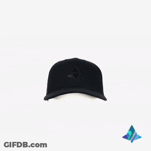 Man In Suit Holding Donald Trump Hat GIF