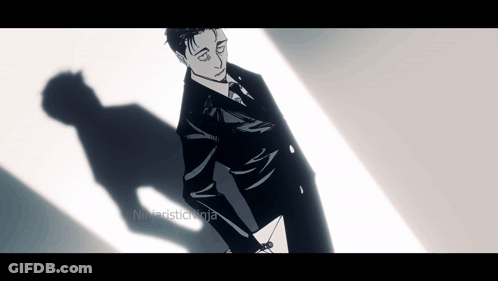 Man In Suit Holding Envelope GIF