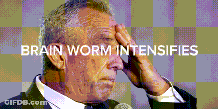 Man In Suit Holding Head To Microphone Brain Worm Intensifies GIF