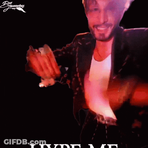 Man In Suit Holding Knife Hype Me Up Chat GIF