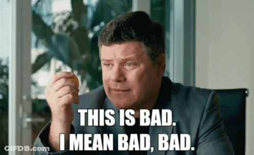 Man In Suit Holding Lemon Saying Bad Bad GIF