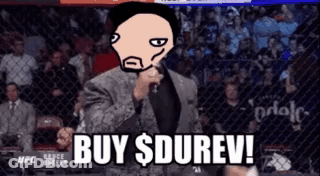 Man In Suit Holding Microphone Saying Buy Durev GIF