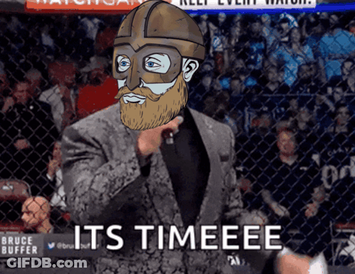 Man In Suit Holding Microphone Saying It's Timeeeee GIF