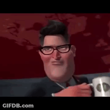 Man In Suit Holding Mug Of Coffee GIF