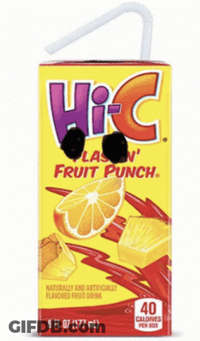 Man In Suit Holding Orange Juice GIF