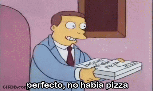 Man In Suit Holding Pizza Box GIF