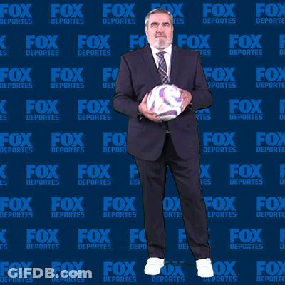 Man In Suit Holding Soccer Ball Fox Deportes GIF