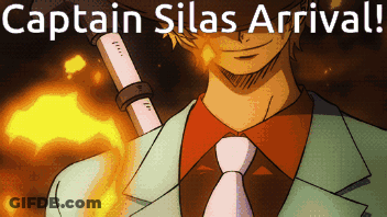 Man In Suit Holding Sword Captain Silas Arrival GIF