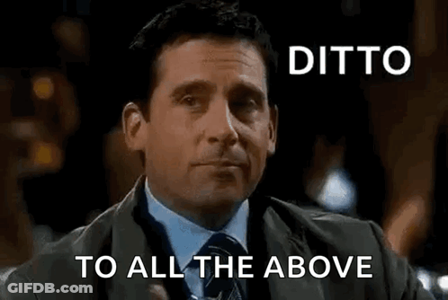 Man In Suit Holding Whiskey Saying Ditto GIF