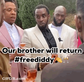 Man In Suit Holding Wine Glass #Freededdy GIF