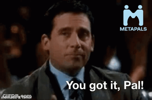 Man In Suit Holding Wine Glass Says You Got It Pal GIF