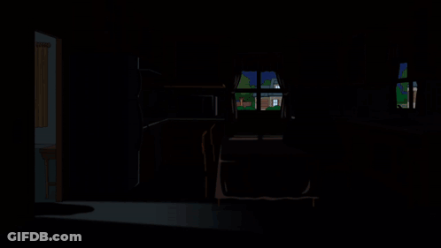 Man In Suit In Front Of Curtain GIF