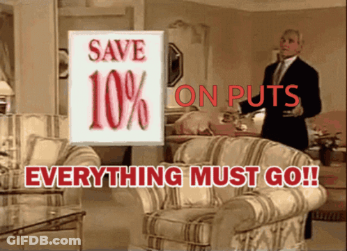 Man In Suit In Front Of Save 10% Sign GIF