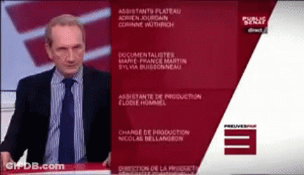 Man In Suit In Front Of Screen Saying Assistants Plateau GIF