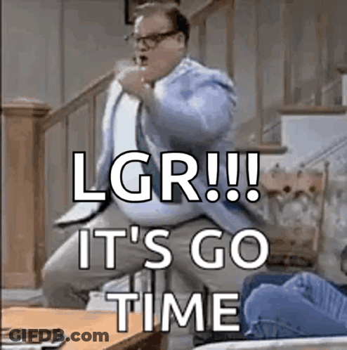 Man In Suit Jumping With Go Time GIF