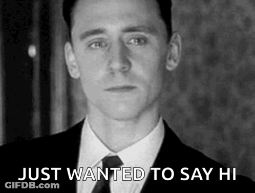 Man In Suit Just Wanted To Say Hi GIF