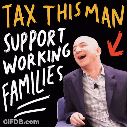 Man In Suit Laughing At Tax This Man Sign GIF