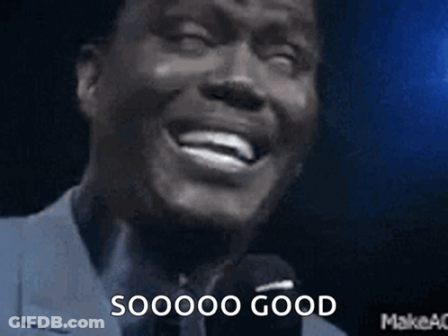 Man In Suit Laughing Saying Sooo Good GIF
