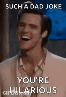 Man In Suit Laughing Such A Dad Joke You're Hilarious GIF