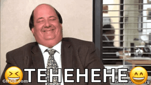 Man In Suit Laughing Tehehehe GIF