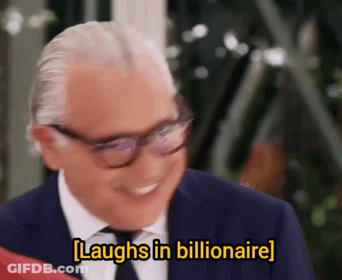 Man In Suit Laughs In Billionaire GIF