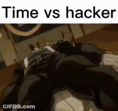 Man In Suit Laying On Floor Time Vs Hacker GIF