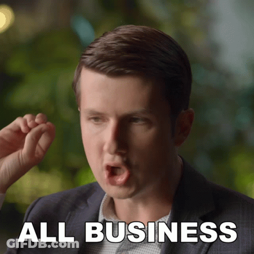 Man In Suit Making Funny Face All Business GIF