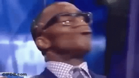 Man In Suit Making Funny Face Mouth Open GIF