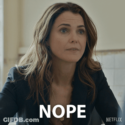 Man In Suit Making Funny Face Nope GIF