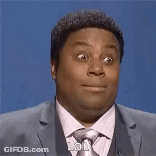 Man In Suit Making Funny Face Saying LOL GIF