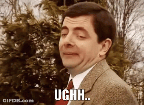 Man In Suit Making Funny Face Saying Ugh GIF