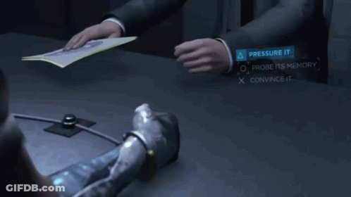 Man In Suit Making Funny Face To Another Man GIF