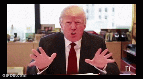 Man In Suit Making Funny Face With Letter H GIF