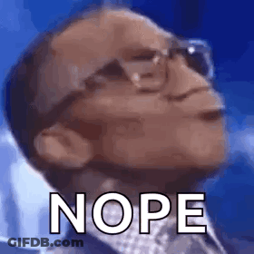 Man In Suit Making Funny Nope Face GIF