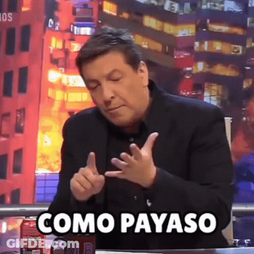 Man In Suit Making Gesture Como Payaso GIF