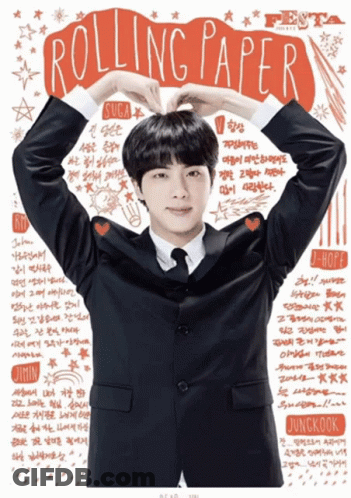 Man In Suit Making Heart With Hands GIF